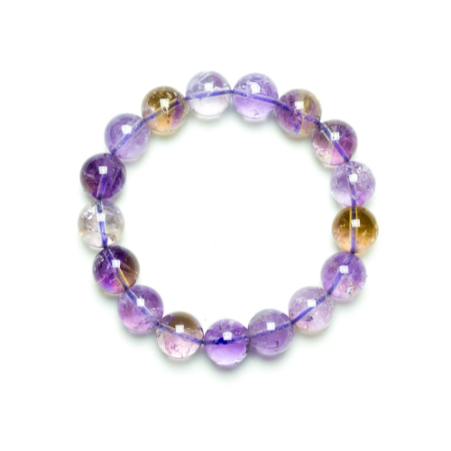Bracelet Pierres Violettes Translucides